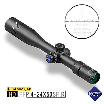 Discovery HD 4-24X50SFIR SLT FFP IR-MIL 34MM