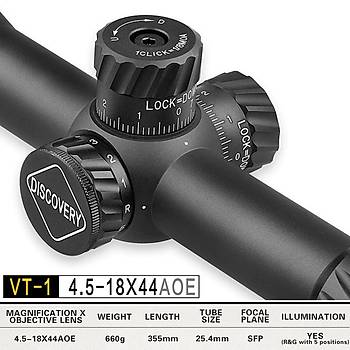 Discovery VT-1 4.5-18X44AOE MD SFP IR-MIL