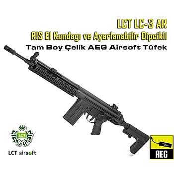 LCT G3 AR RIS Kundaklý AEG Airsoft Tüfek - Siyah