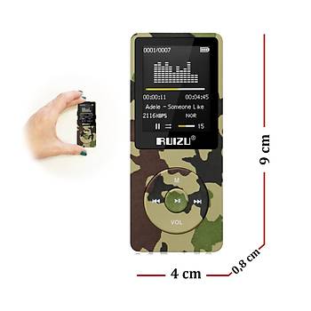 Woodland Kamuflaj Mp3 Çalar +8GB FM Radyo