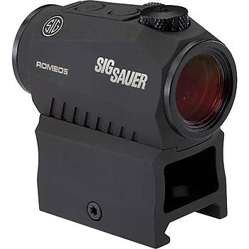 Sig Sauer ROMEO5 COMPACT RED DOT SIGHT, 1X20MM, 2 MOA RED DOT, 0.5 MOA ADJ, M1913, BLACK
