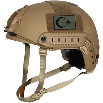 Cordura Kumaş Baskı Haki Türk Bayrağı Peç