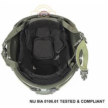 US ISO certified NIJ level IIIA 3A Mid Cut Helmet Olive Drab
