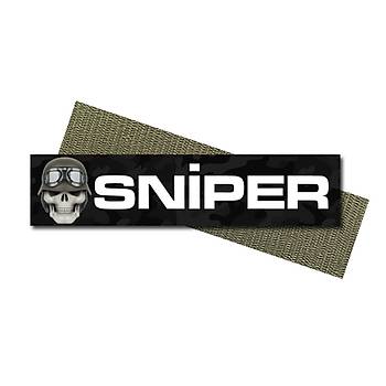 Sniper İsimlik Metal Patch