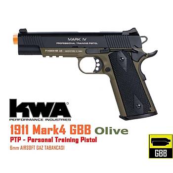 KWA 1911 MARK IV PTP Olive AIRSOFT TABANCA