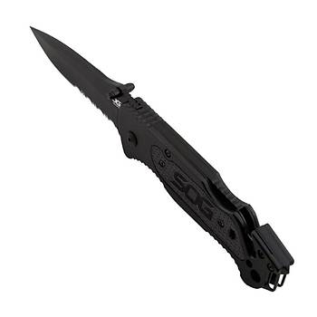 Us SOG FF-25 Escape Tırtıklı Çakı - Siyah