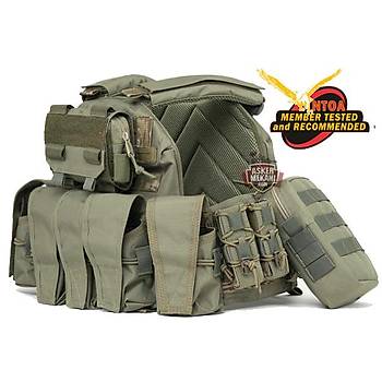 Combat Professional Tactical Vest Olive Drap