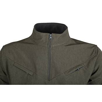 Softshell Uzun Kollu Haki Tshirt