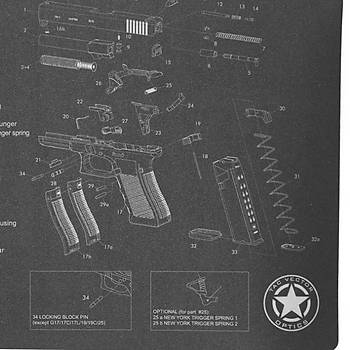 TacVector Profesyonel Glock Gun Cleaning Mat