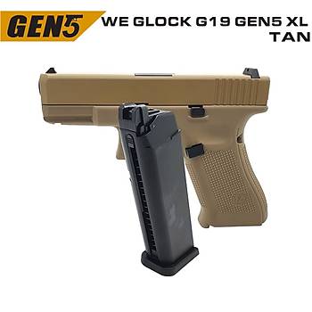 WE GLOCK G19X GEN5 TAN GBB AIRSOFT TABANCA