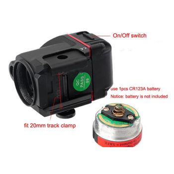 Taktik TLR8 LED El Feneri + Kırmızı Lazer Sight Combo