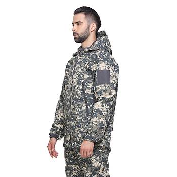 Us SoftShell Tactical Acu Camo Ceket