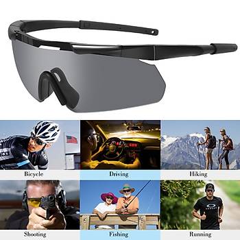 Tactical Eyewear 3 Balistik At Gzl Siyah ereve