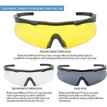 Tactical Eyewear 3 Balistik At Gzl Green ereve