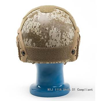 US ISO certified NIJ level IIIA 3A Fast Helmet Digi Desert Camo