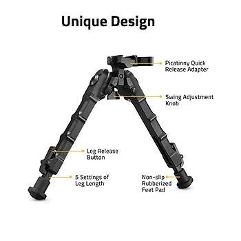TACT�CAL Quick Release Bipods for Rifles - Global
