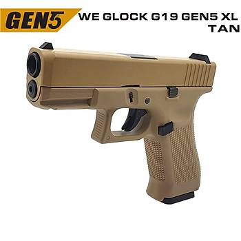 WE GLOCK G19X GEN5 TAN GBB AIRSOFT TABANCA