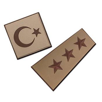 3D Silikon Yüzbaşı 2 li Set Haki