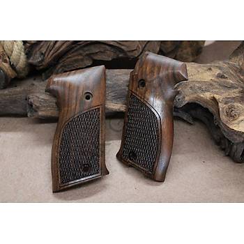 SIG P220 Bottom Magazine Handgun Walnut Grips