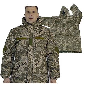 Pixel Acu camo Taktik Soğuk İklim Parkası