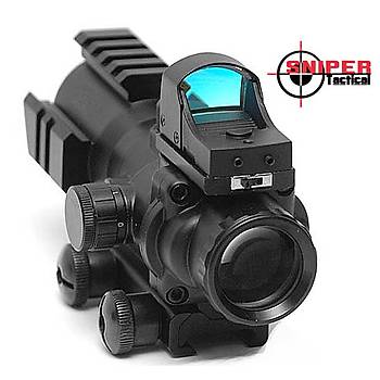 Tactic Sniper 4X32 Dürbün + Reddot