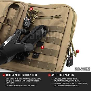 Us Double Carbine Case 47 in Coyote