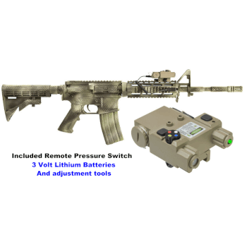 Ncstar VLG4NVQRT Vism Green Laser & 4 Color NAV LED Light