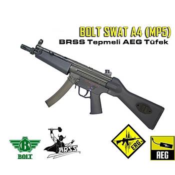 BOLT MP5 SWAT A4 BRSS Güçlendirilmiþ Tepme Sistemli AEG