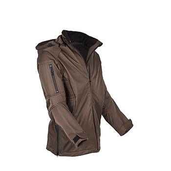 Taktik softshell mont kahve
