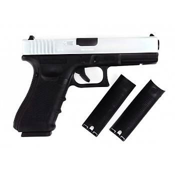 WE GLOCK G18C Gen4 Silver Airsoft Tabanca