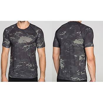 Army Micro Tshirt  Black MultiCamo