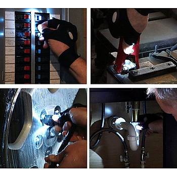 Led I��kl� Taktik Eldiven