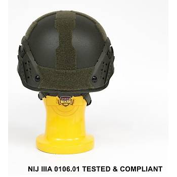 US ISO certified NIJ level IIIA 3A Mid Cut Helmet Olive Drab