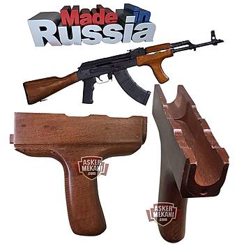AK-47 Orjinal Rus Ahşap Tutamaçlı Alt Kundak