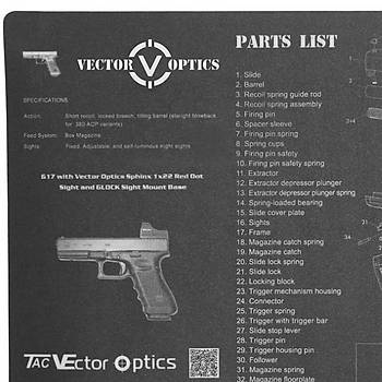 TacVector Profesyonel Glock Gun Cleaning Mat