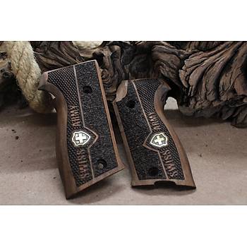 SIG P220 Bottom Magazine Handgun Walnut Grips