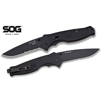 Us SOG TFSA-98 Flash 2 Düz ve Tırtıklı Bıçak