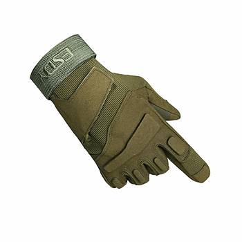 Tactical Combat Gear Full Finger Gloves Green