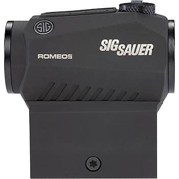 Sig Sauer ROMEO5 COMPACT RED DOT SIGHT, 1X20MM, 2 MOA RED DOT, 0.5 MOA ADJ, M1913, BLACK