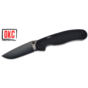 Ontario RAT Model 1A Yay Destekli Bıçak Siyah