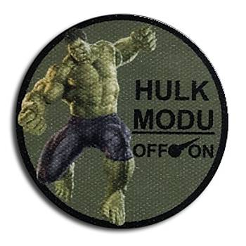 Cordura Kumaş Baskı Hulk Moral Peçi