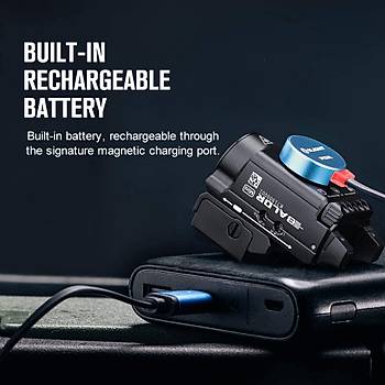 OLIGHT Baldr Mini 600 Lmen Yeil Lazerli Profesyonel Silah Fener ve Lazeri Siyah