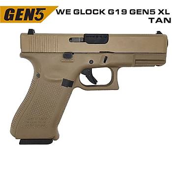 WE GLOCK G19X GEN5 TAN GBB AIRSOFT TABANCA