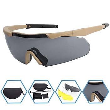 Tactical Eyewear 3 Balistik At Gzl Khaki ereve