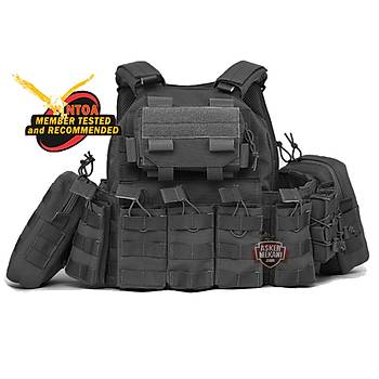 Combat Professional Tactical Vest Black