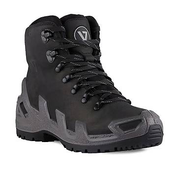 Vaneda Pro Mid Black Nubuk Su Geçirmez Taktik Bot