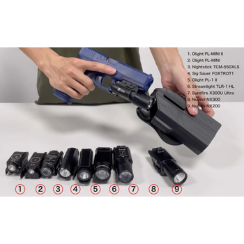 Glock 17 Light Bearing Holster