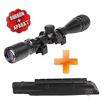 Center Point Optics 4-16x40 AO Rifle Scope + AK 47 APARAT SET