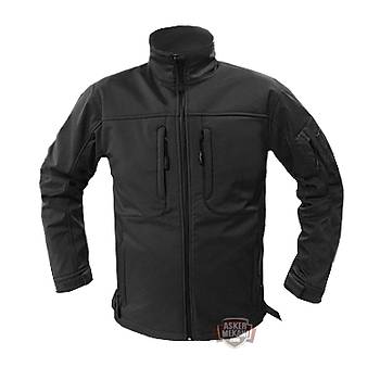 zel Harekat SiyahTaktik SoftShell Ceket