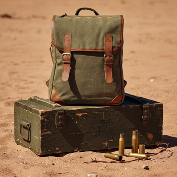 Askeri Vintage tarz� �anta green